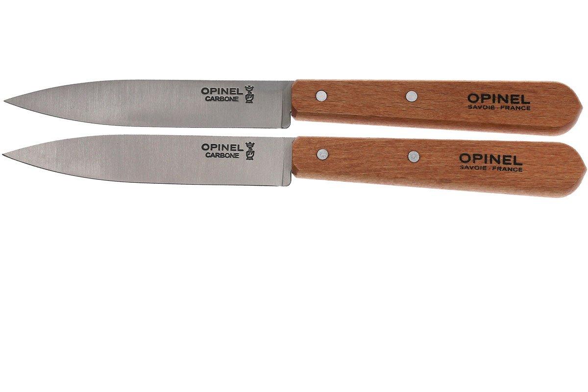 Opinel Paring knives, set of 2 N°102, carbon steel Advantageously shopping at Knivesandtools.ie