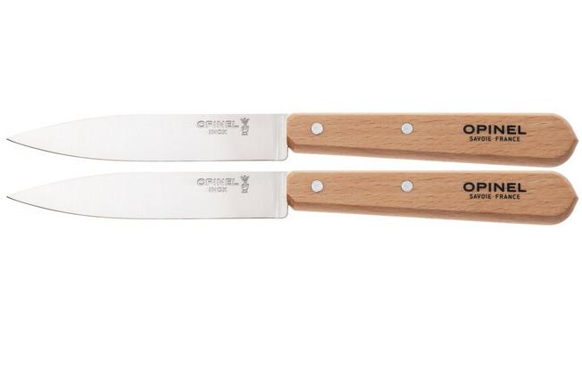 Imagen para Opinel Cuchillos puntilla Set de 2 N°112 natural, inoxidable