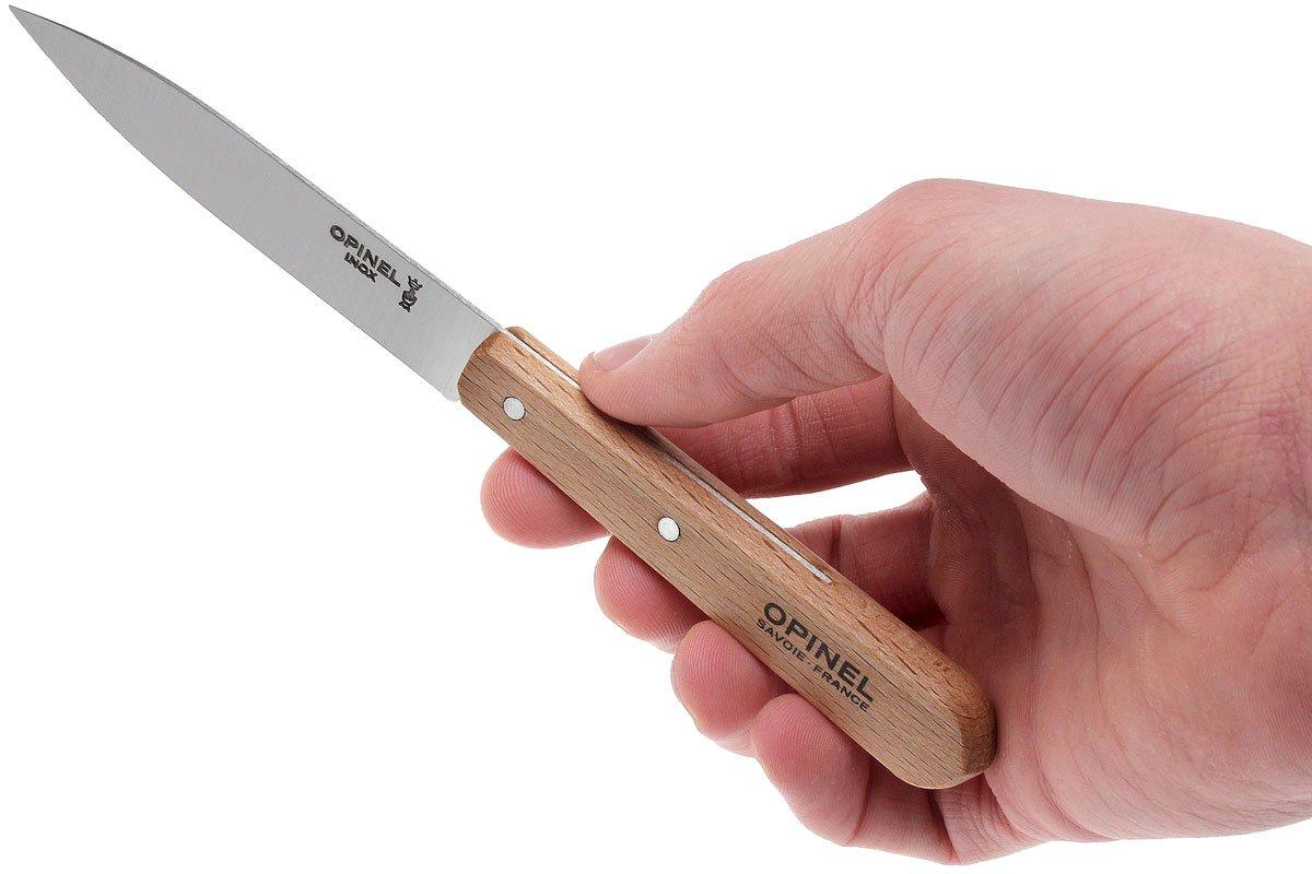 Opinel Paring knives, set of 2 N°122 natural, stainless