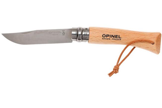 Opinel pocket knife No. 7 Classic, stainless steel, blade length 8,0 cm