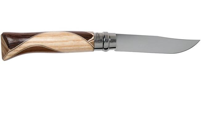 Opinel No8 Black Folding Knife with Oak Handle on Food52