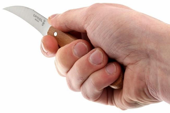 Couteau à éplucher courbé Opinel N°114  Achetez à prix avantageux chez  knivesandtools.be