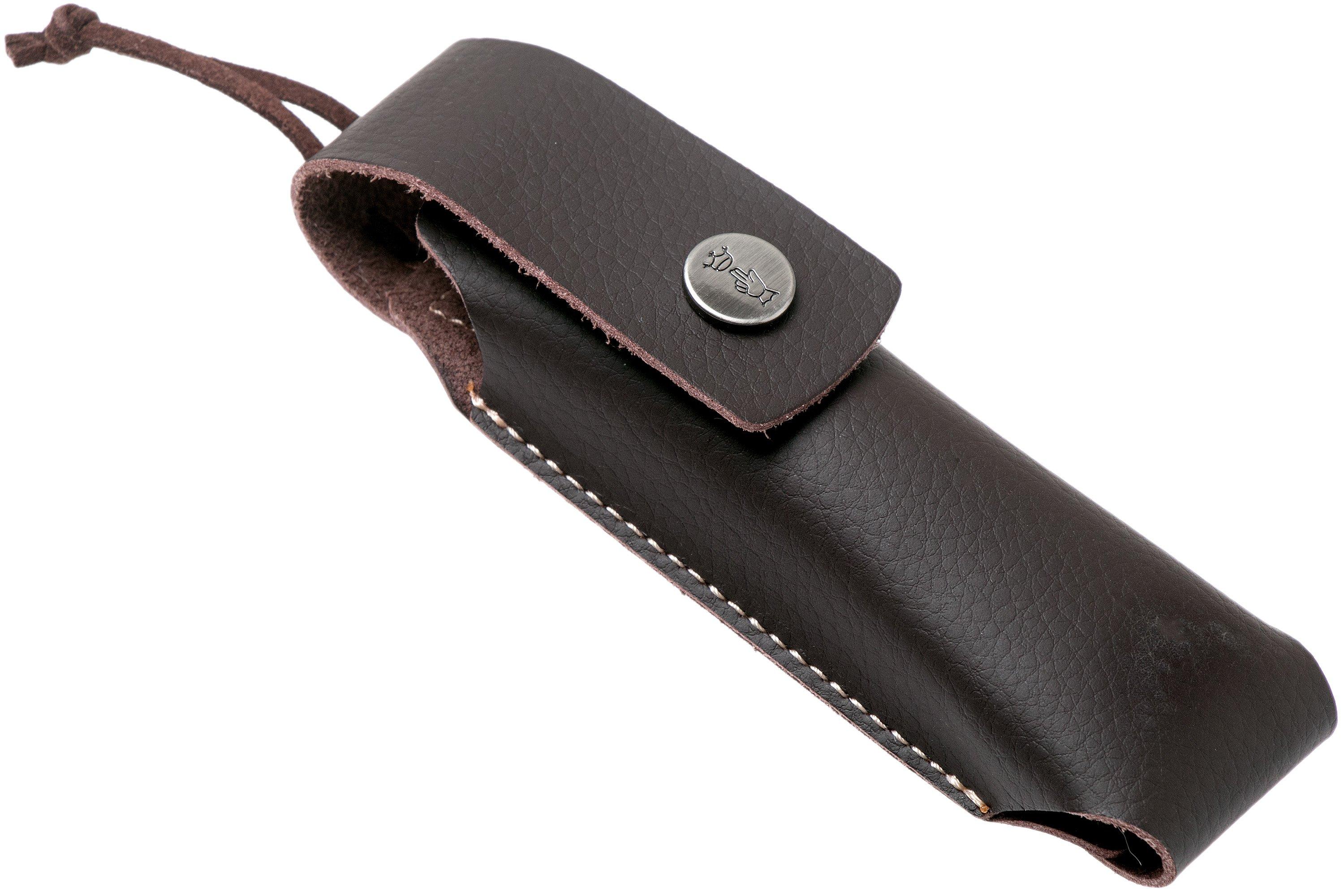 Leather Sheath With Belt Loop for Opinel Folding Knife Pouch 