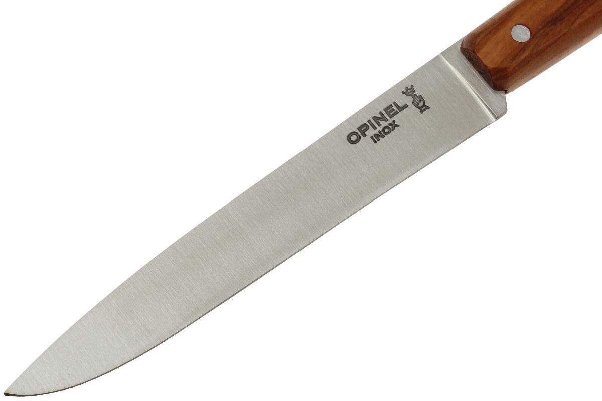 Couteau De Table Opinel N°125 'Bon Appétit Olivier' - Lame Inox - Neuf Dans Son étui - Made In France