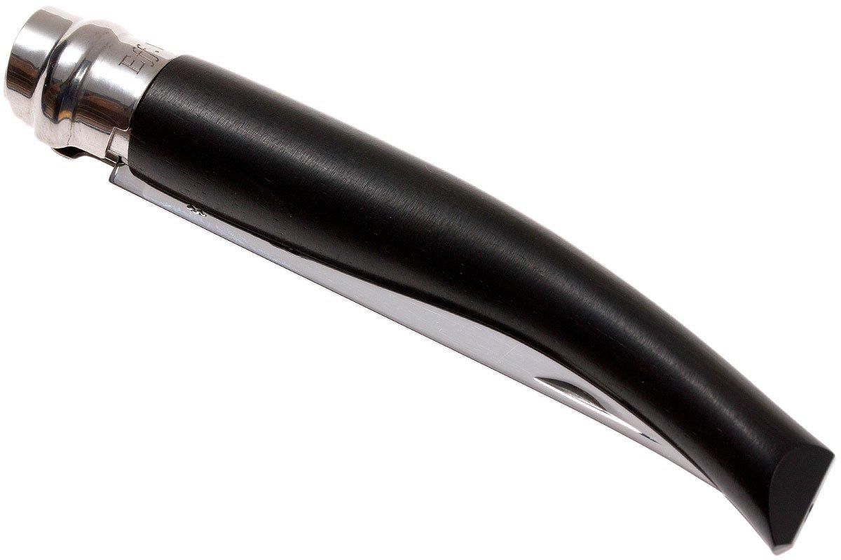Opinel pocket knife No. 10 Slim Line, stainless steel, ebony ...