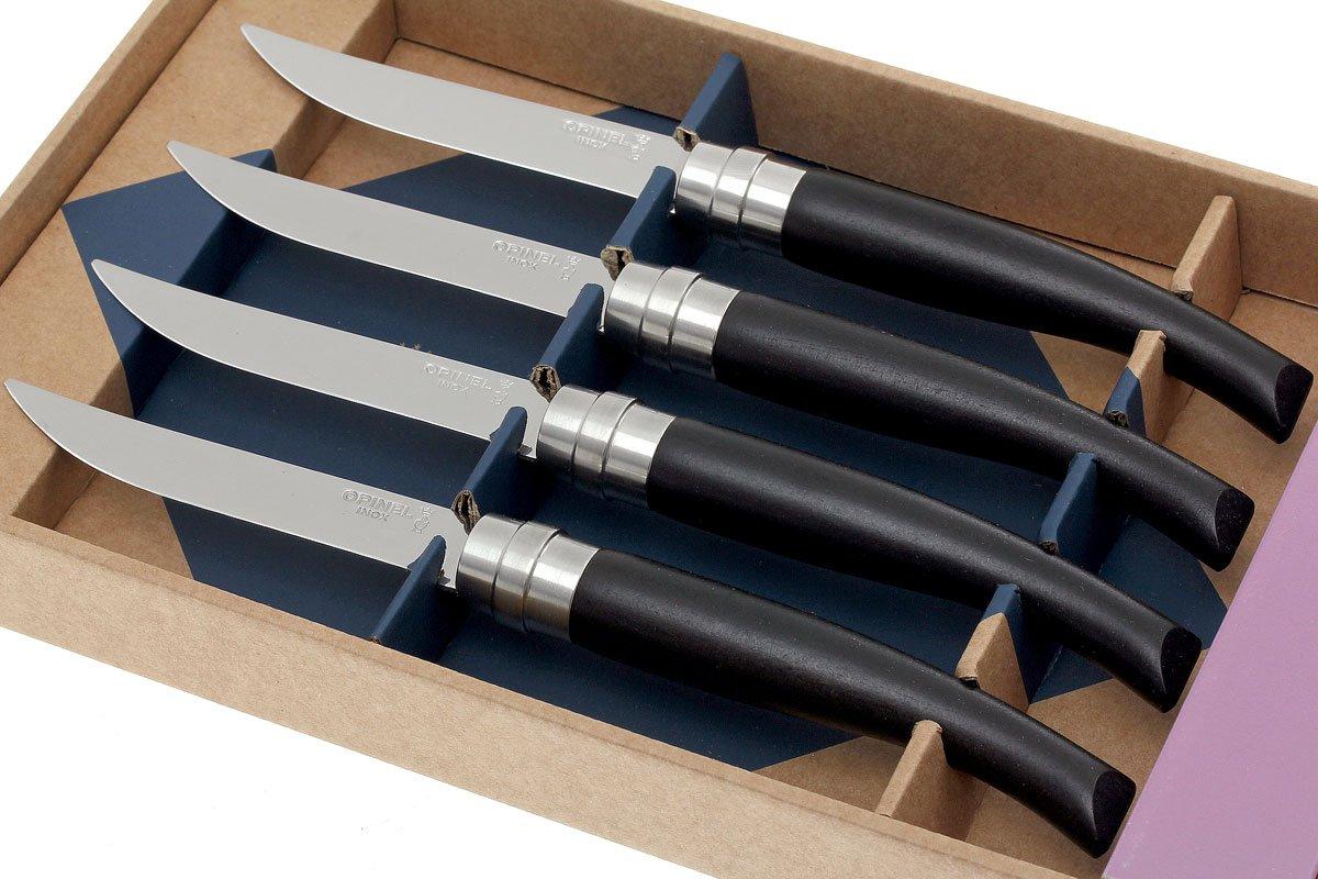 COFFRET 4 CTX STEAK TB AUGUSTE NOIR - Couteaux de table et de cuisine