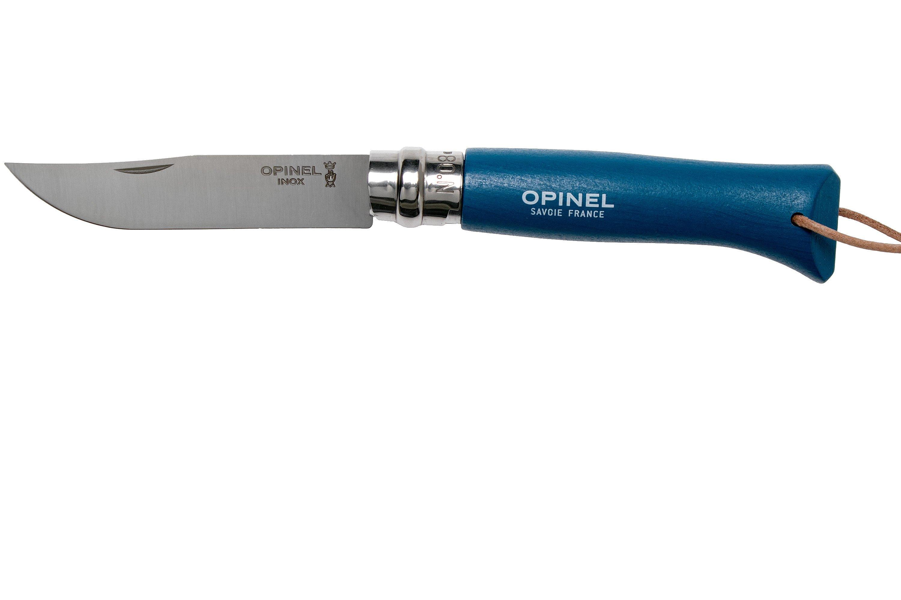 Opinel zakmes Trekking No. 08RV pocket knife, Blue | Advantageously ...