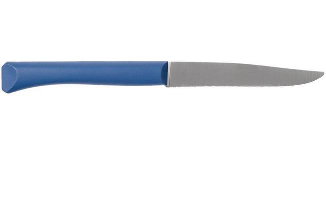 Image for Opinel Bon Appétit+ table knife N°125, blue, micro-serrated blade