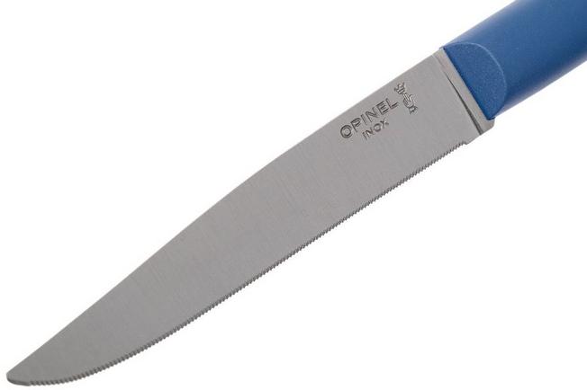 Image for Opinel Bon Appétit+ table knife N°125, blue, micro-serrated blade