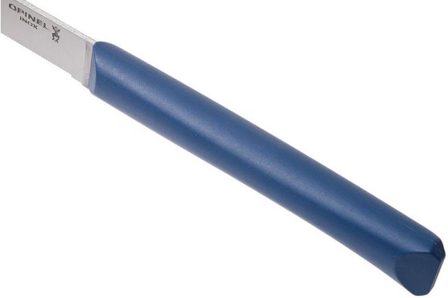 Image for Opinel Bon Appétit+ table knife N°125, blue, micro-serrated blade