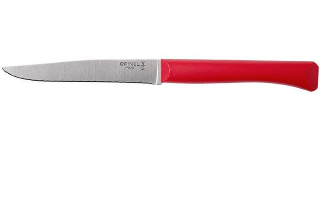 Image for Opinel Bon Appétit+ table knife N°125, red, micro-serrated blade