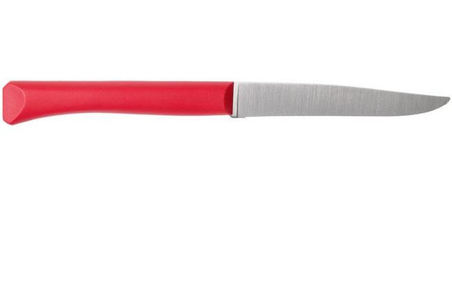 Image for Opinel Bon Appétit+ table knife N°125, red, micro-serrated blade