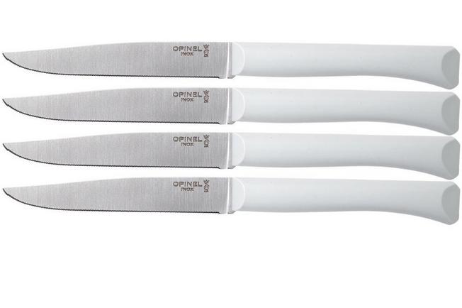Image for Opinel Bon Appetit+ table knives set of 4, light-grey, micro-serrated blade