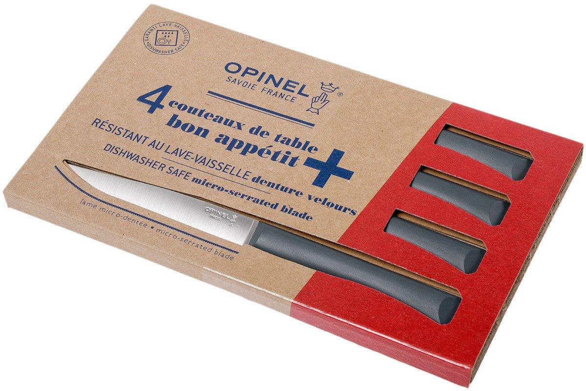 Coffret 4 couteaux de table Bon Appétit + Anthracite - OPINEL