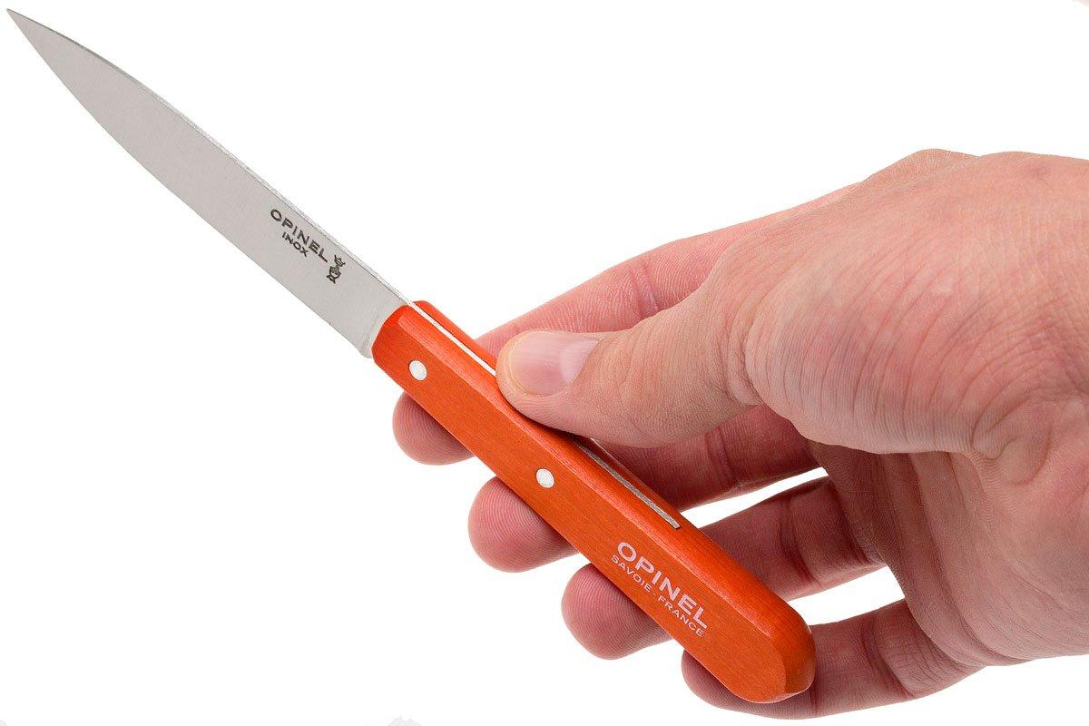 Opinel pointy paring knife N°112, orange Advantageously shopping at