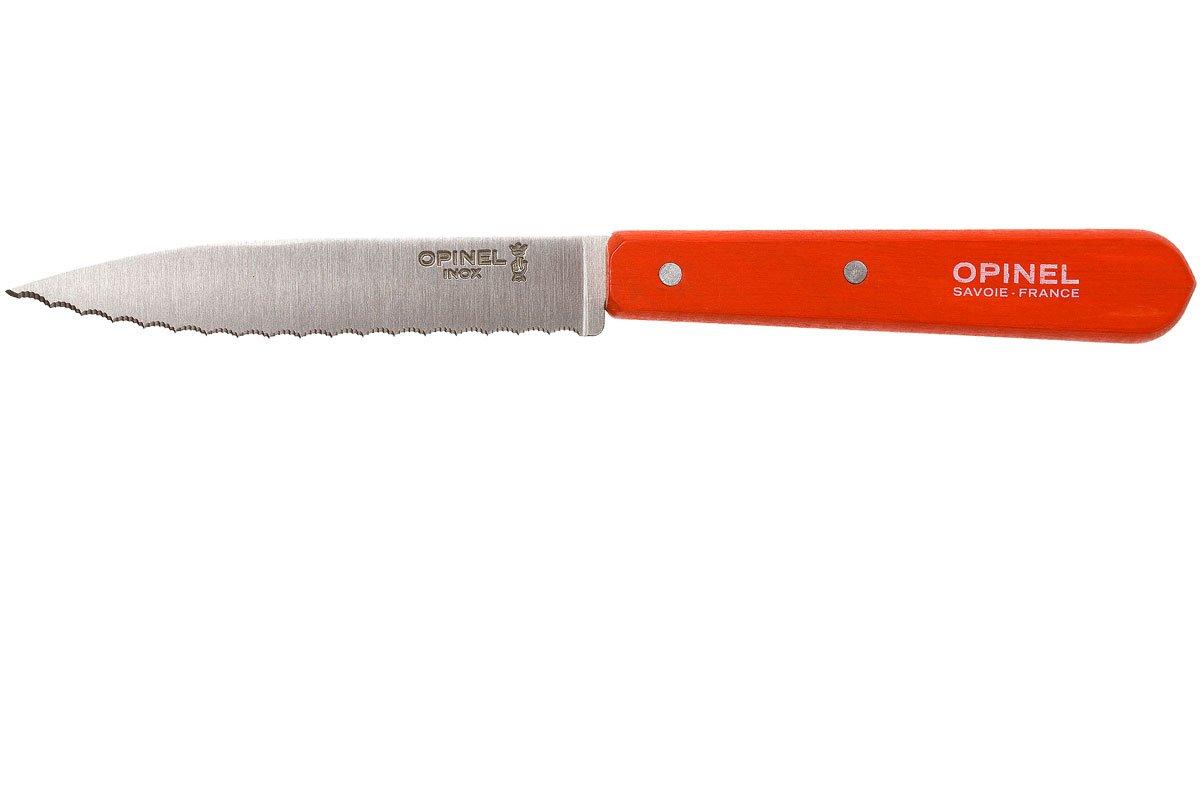 Opinel serrated peeling knife N°113, orange Advantageously shopping