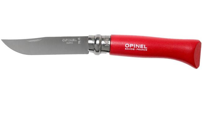 Opinel Navaja No. 12RV, acero inoxidable, longitud de la cuchilla 12 cm