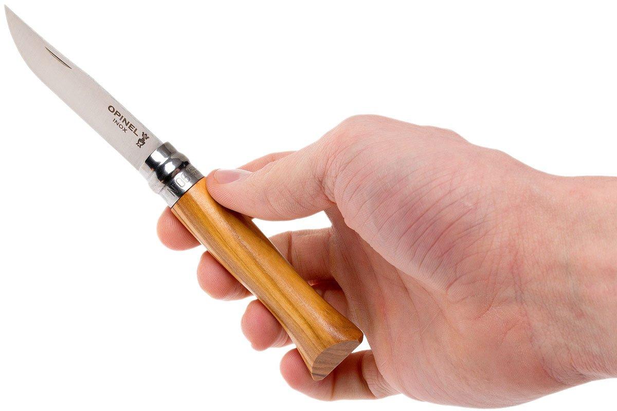 Opinel pocket knife No. 6 Luxury Range, stainless steel, olive wood Advantageously shopping at