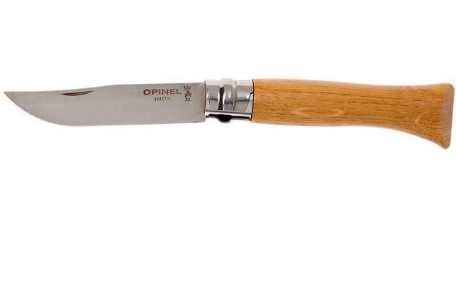 Opinel pocket knife No. 6 Luxury Range, stainless steel, oak