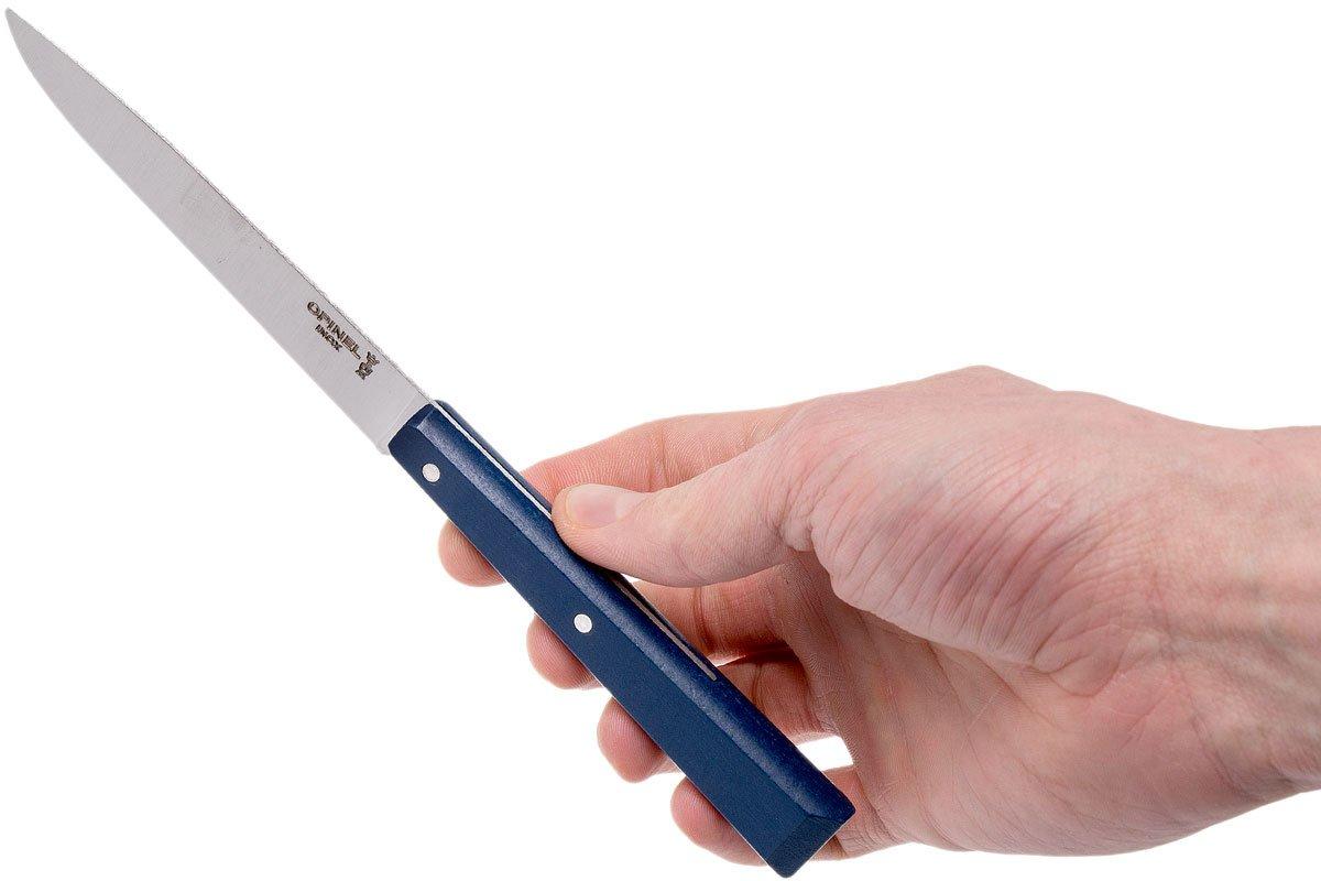 Coltello Da Tavola Opinel Bon Appetit+ - Acciaio Sandvik Blu