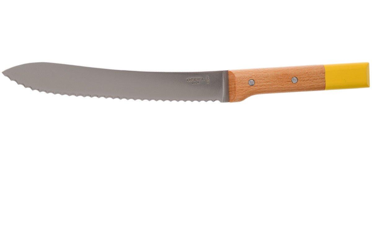 Opinel Parallèle POP N°116 bread knife 21 cm, yellow Advantageously