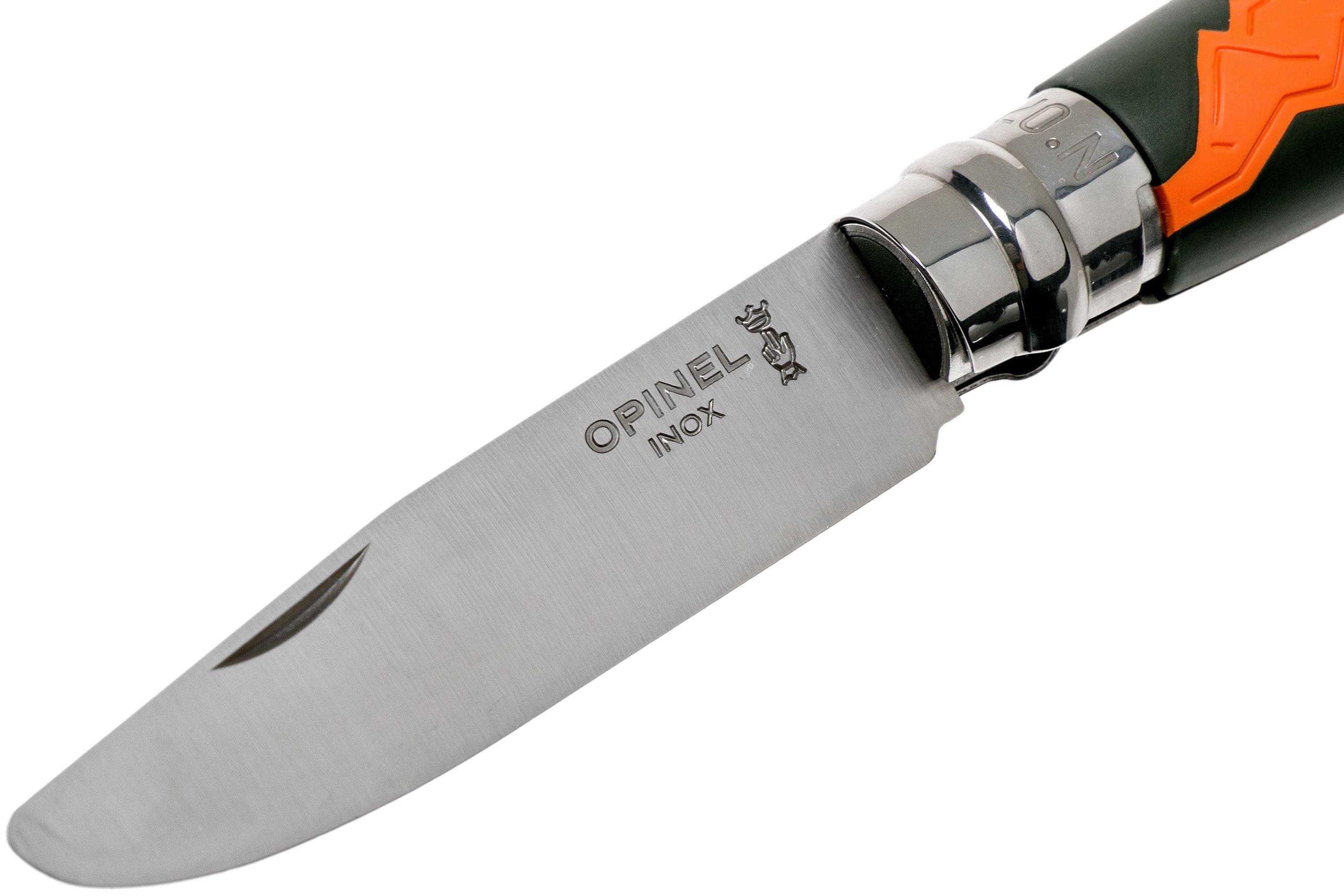 Opinel No.07 Outdoor Junior Folding Knife, Junior Blue - Featuring Blunted  Tip and Safety Whistle