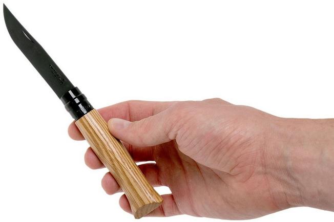 Opinel - 8 acier inoxydable - Black Edition en chêne - 002172