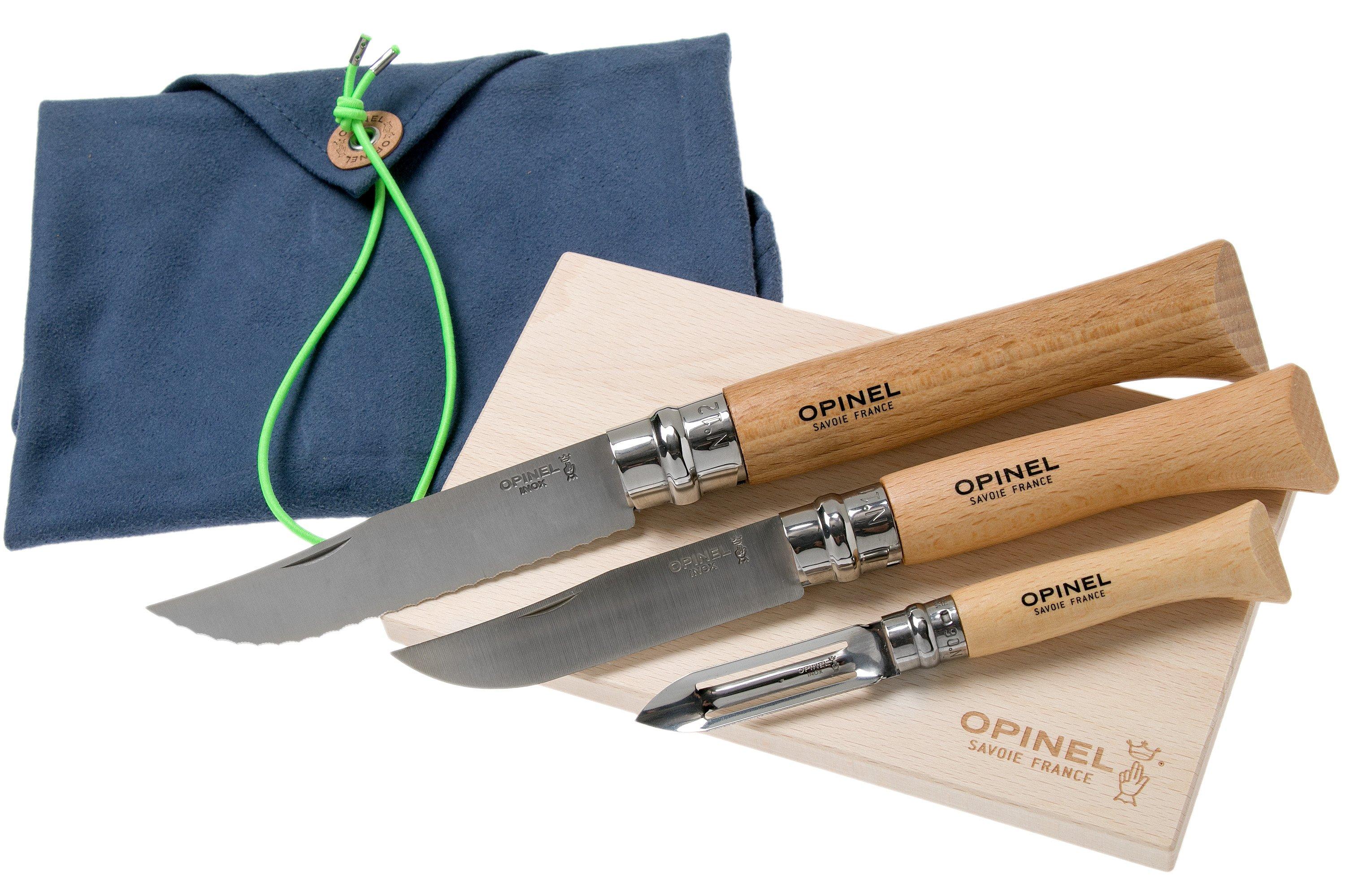 Opinel Nomad Camping Kitchen Utensil Kit, Includes No.12 Serrated