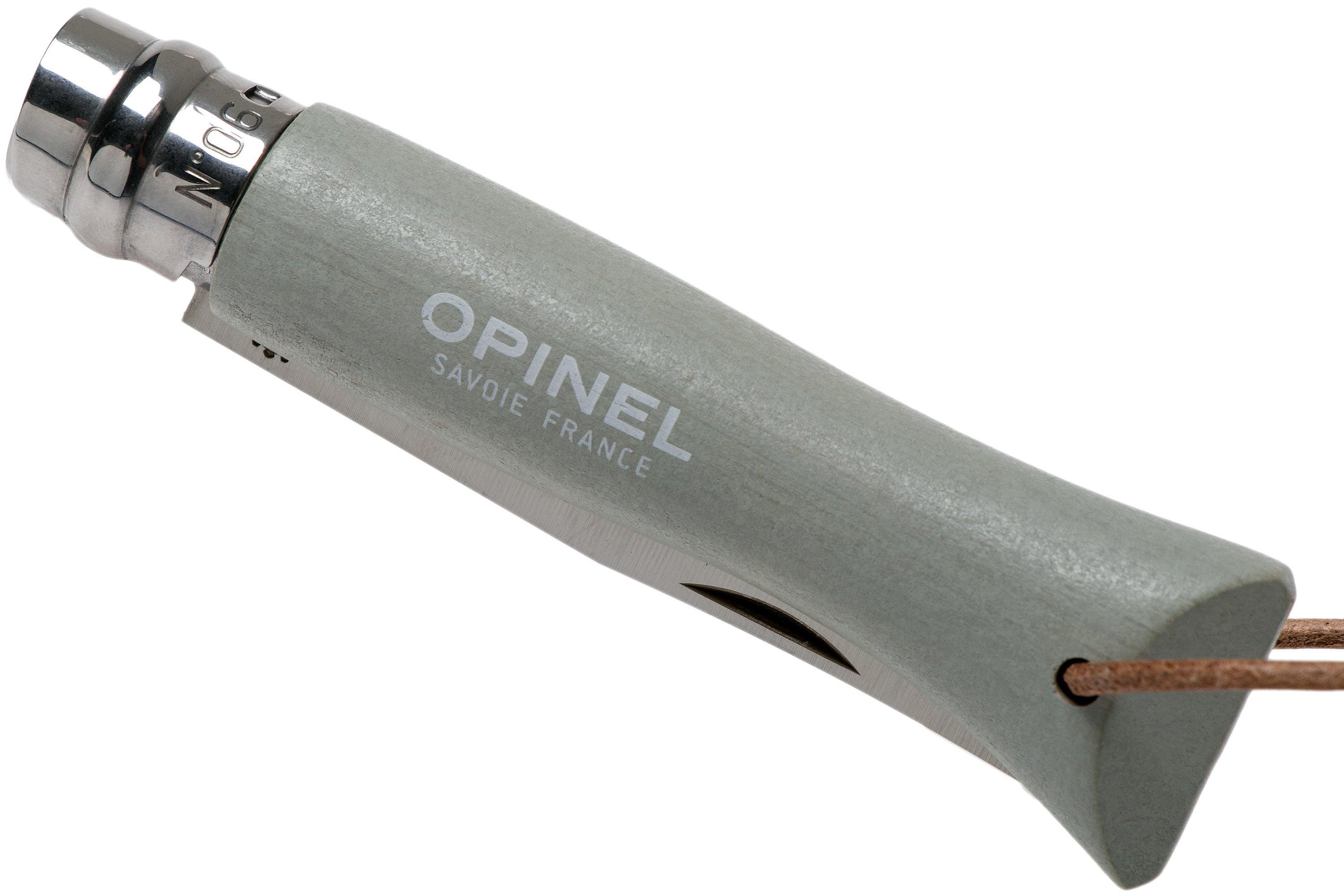 シルバーのポケットオープナー Opinel Trekking No. 06RV pocket knife, Cloud | Advantageously