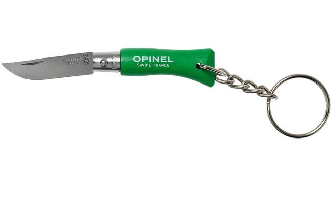 Opinel coltellino 2 portachiavi verde