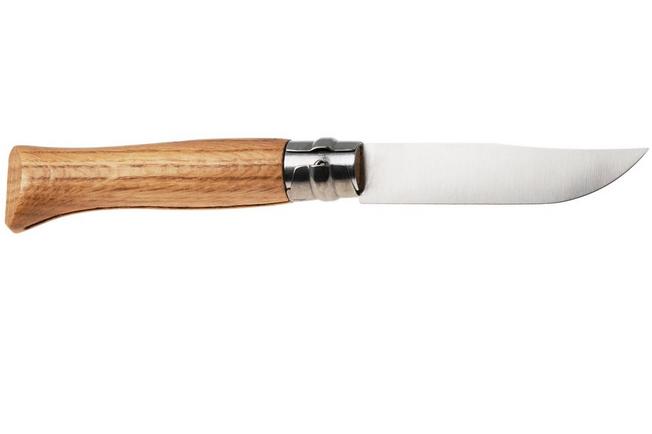 Afbeelding voor Opinel No. 09, 002424, Satin Stainless Steel, Oak Wood zakmes