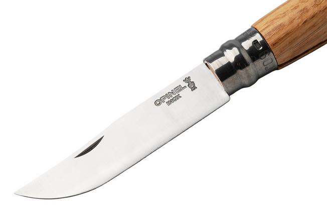 Afbeelding voor Opinel No. 09, 002424, Satin Stainless Steel, Oak Wood zakmes