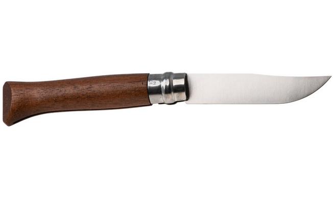 Afbeelding voor Opinel No. 09, 002425, Satin Stainless Steel, Walnut Wood zakmes