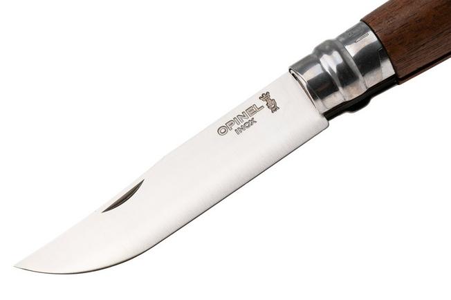 Afbeelding voor Opinel No. 09, 002425, Satin Stainless Steel, Walnut Wood zakmes