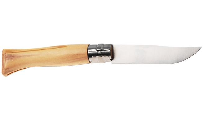 Afbeelding voor Opinel No. 09, 002426, Satin Stainless Steel, Olive Wood zakmes