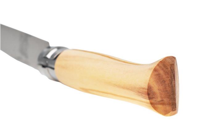 Afbeelding voor Opinel No. 09, 002426, Satin Stainless Steel, Olive Wood zakmes