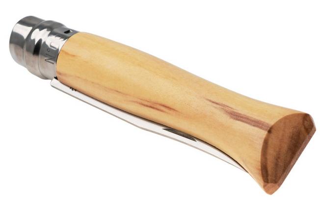Afbeelding voor Opinel No. 09, 002426, Satin Stainless Steel, Olive Wood zakmes
