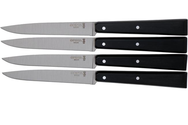 Opinel 4-pc steak knife set, ash wood  Advantageously shopping at