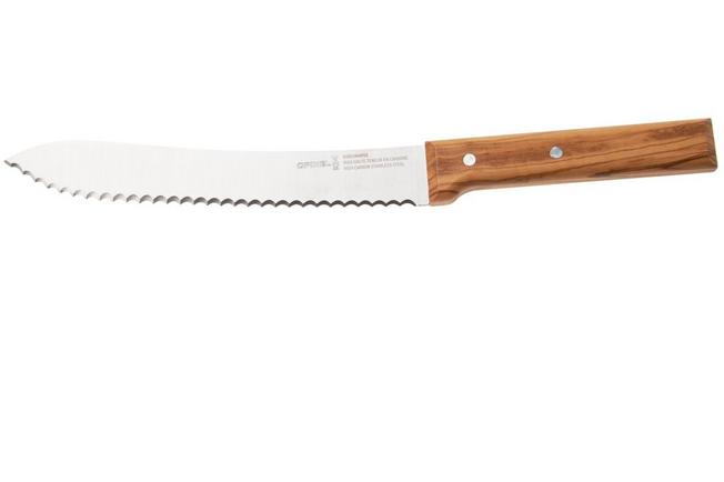 Afbeelding voor Opinel Parallèle No. 116 broodmes 21 cm, olijfhout