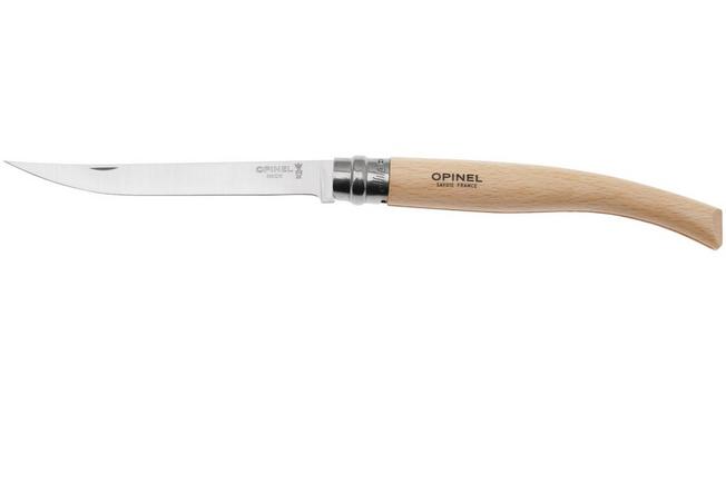 Opinel Nº15 EFFILE en acero SANDVIK 12C27 y MADERA de haya