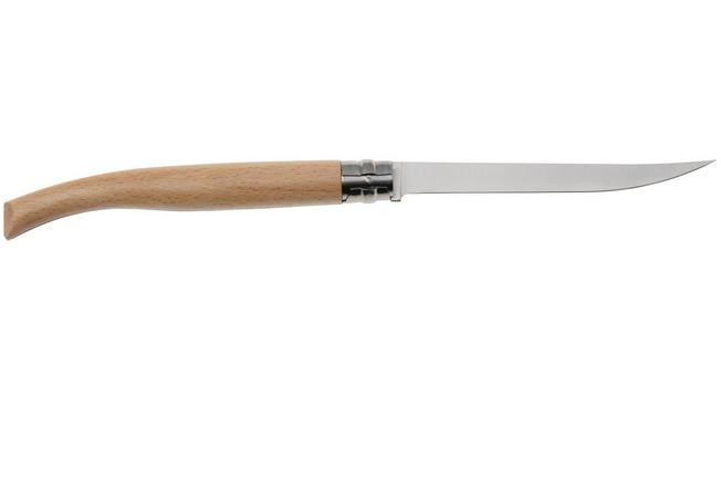 Couteau Opinel effilé n°15 - manche hêtre - 3975