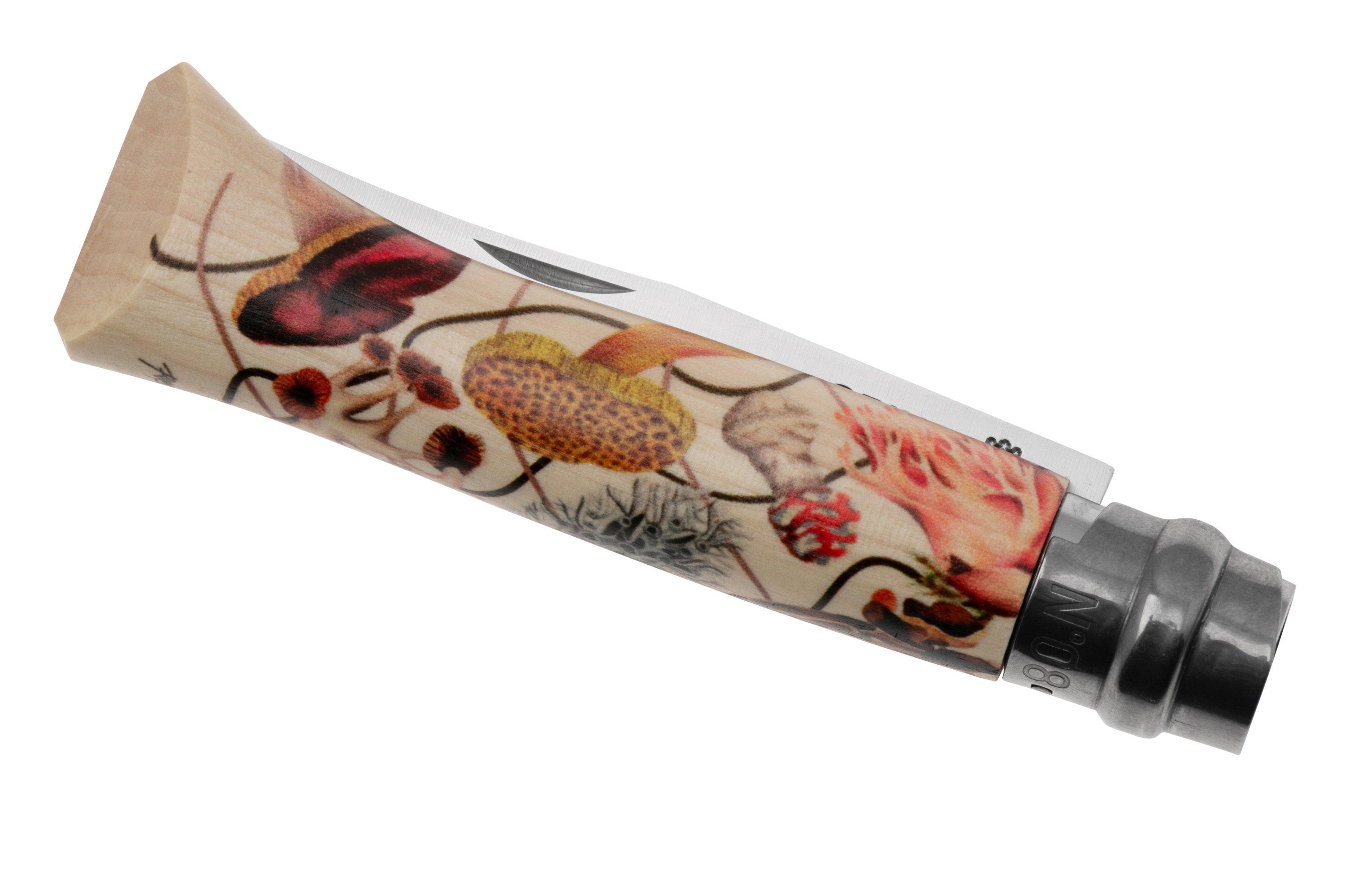Opinel Taschenmesser No 08 – Rot, 19,5 Cm, Mit Virobloc-Sicherheitssystem