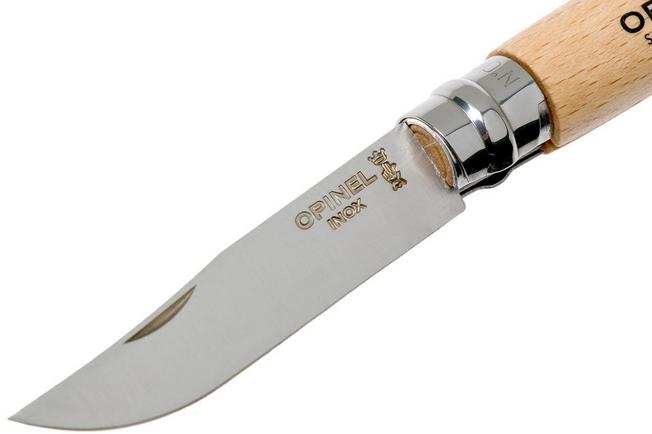 Opinel No. 8 Stainless Steel Folding Knife with Sheath ‣ Blade Master