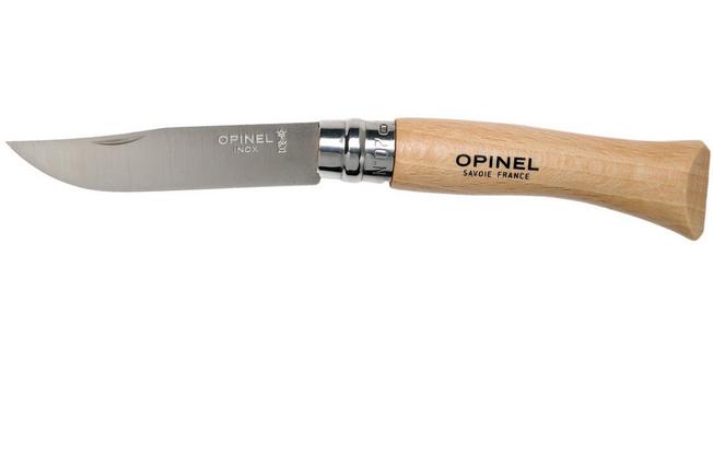 Opinel No. 07RV pocket knife, stainless steel, blade length 8 cm