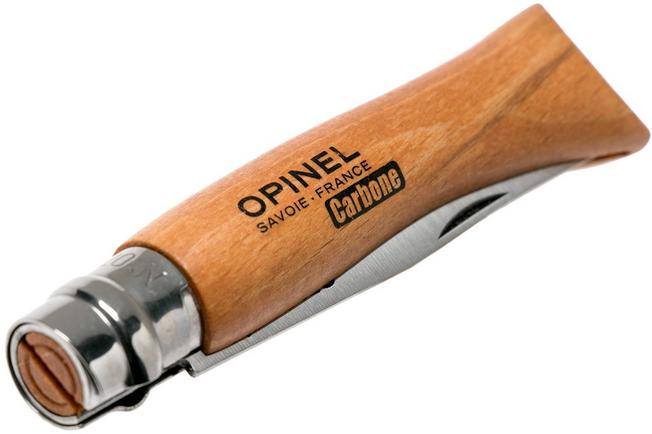 Opinel No. 07 coltello da tasca, acciaio al carbonio, lunghezza lama 8 cm