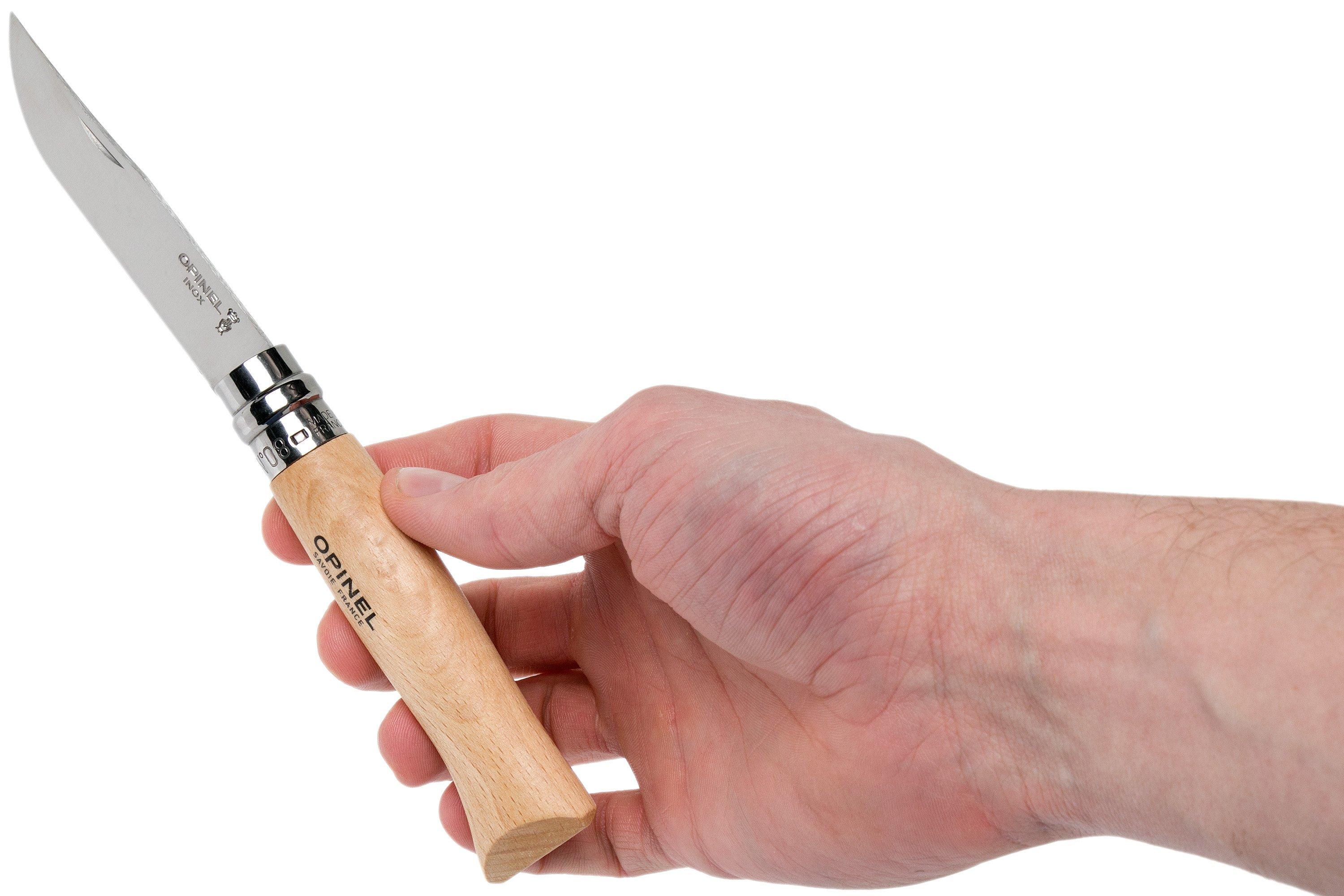 Opinel 04425-INOX Coltello Chiudi N°5 – Lama In Acciaio Inox – Senza Blocco – Piccolo E Pratico - 3