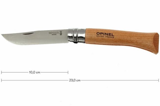 Opinel coltello da tasca No. 10, acciaio inox, 10 cm  Fare acquisti  vantaggiosamente su