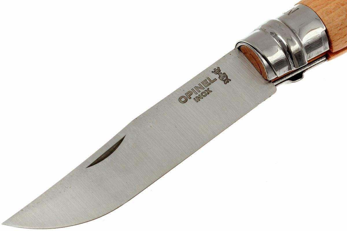 Opinel pocket knife No. 10, stainless steel, 10 cm