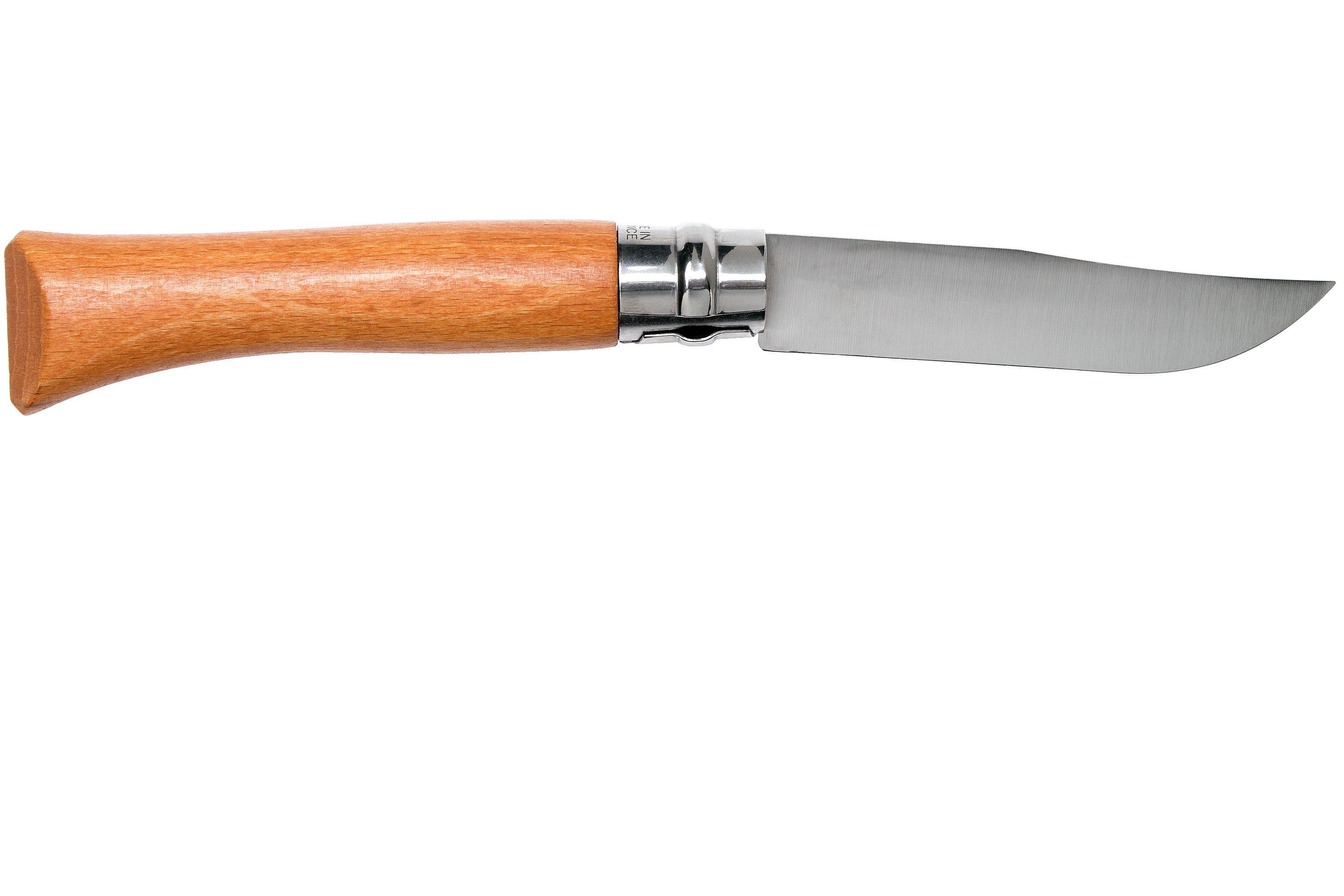 Couteau Opinel Tradition, Manche Hêtre, Acier Carbone, 10cm, #10