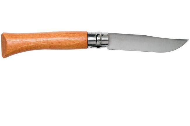 Opinel No. 10 pocket knife, carbon steel, blade length 10 cm